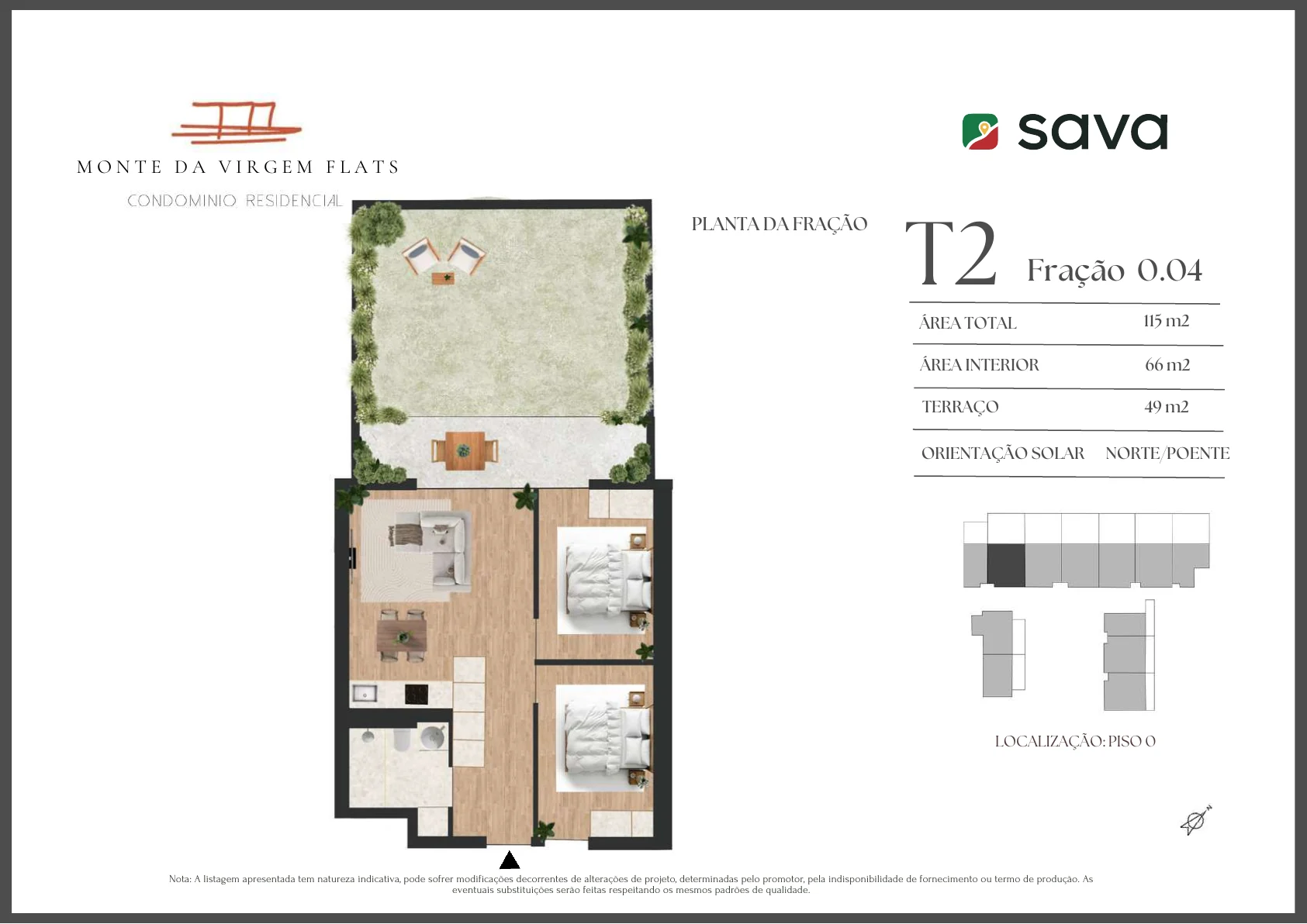 Planta T2 – Fração 0.04