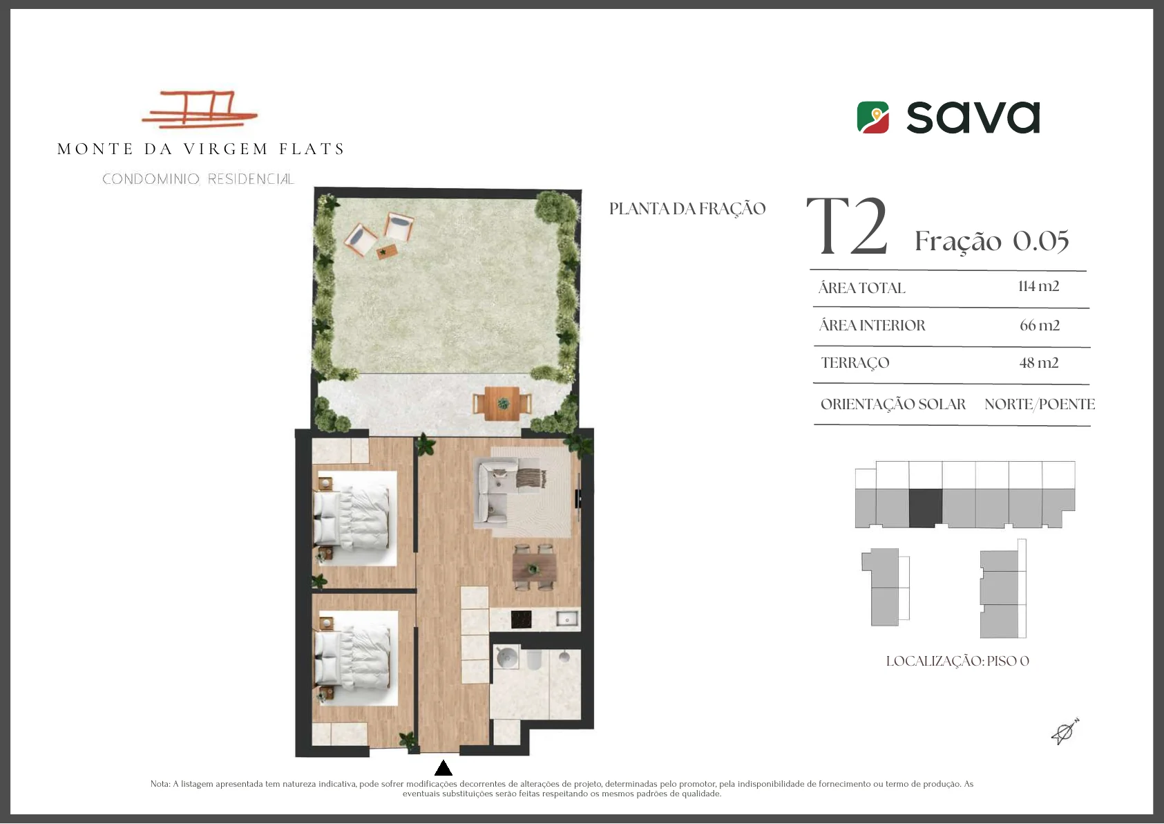 Planta T2 – Fração 0.05