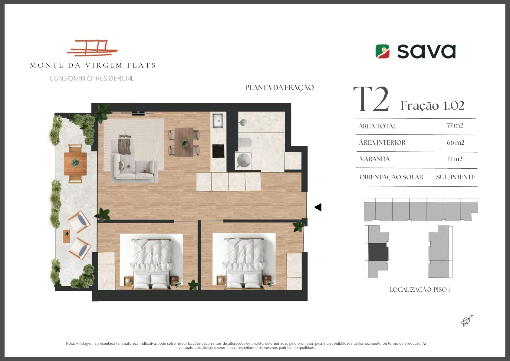 Planta T2 – Fração 1.02