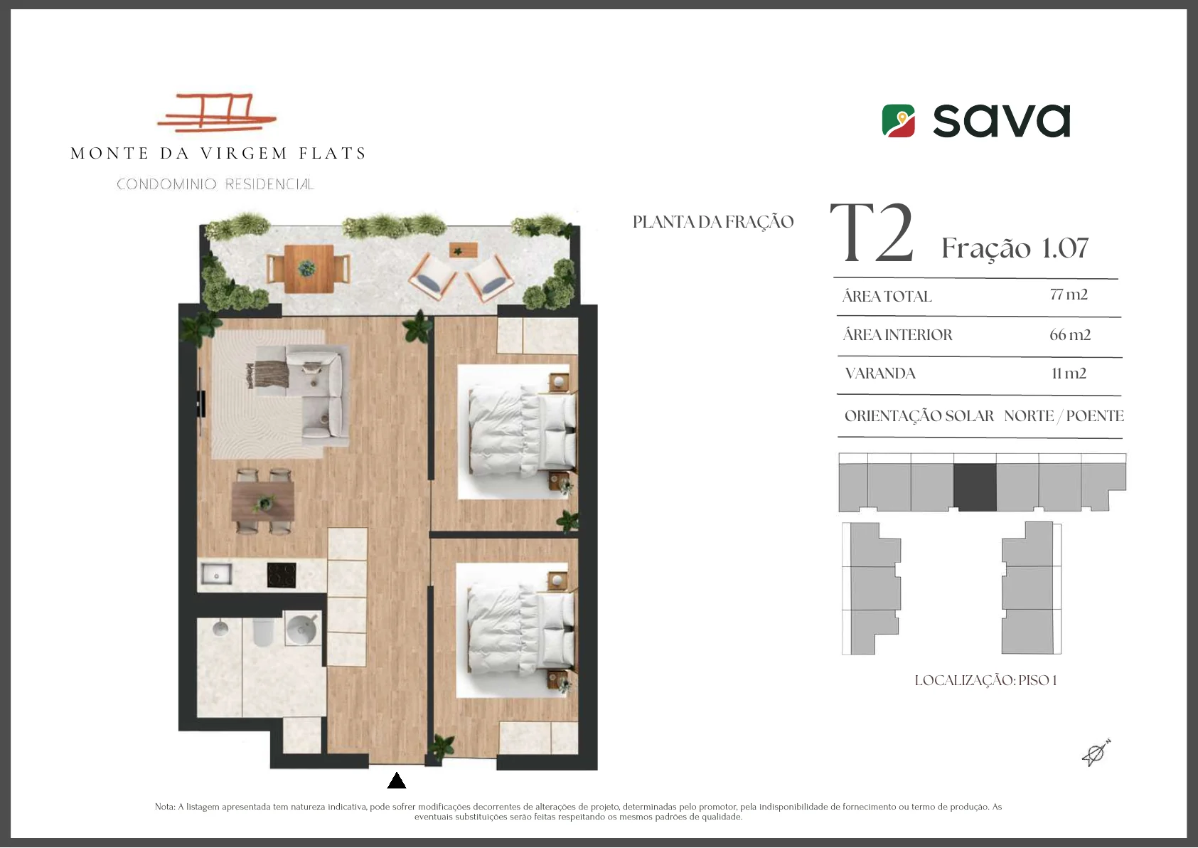 Planta T2 – Fração 1.07