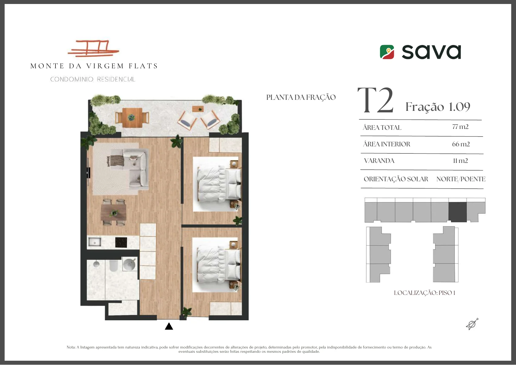 Planta T2 – Fração 1.09