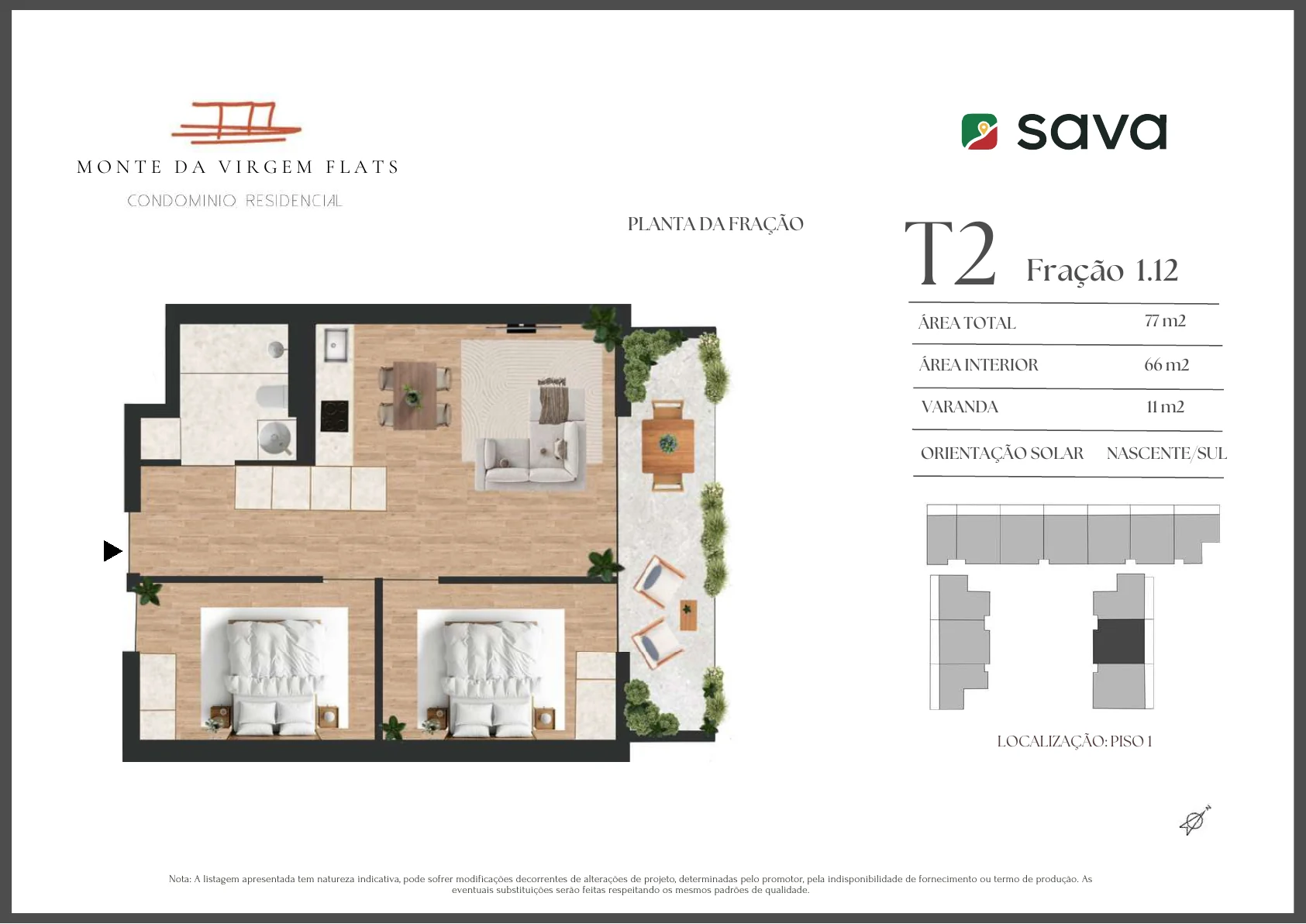 Planta T2 – Fração 1.12