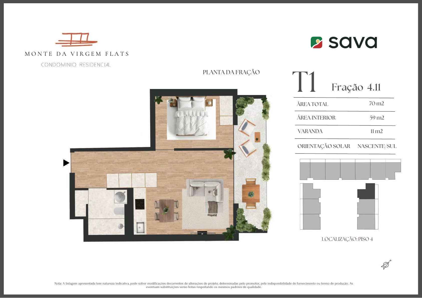 Planta T1 – Fração 4.11