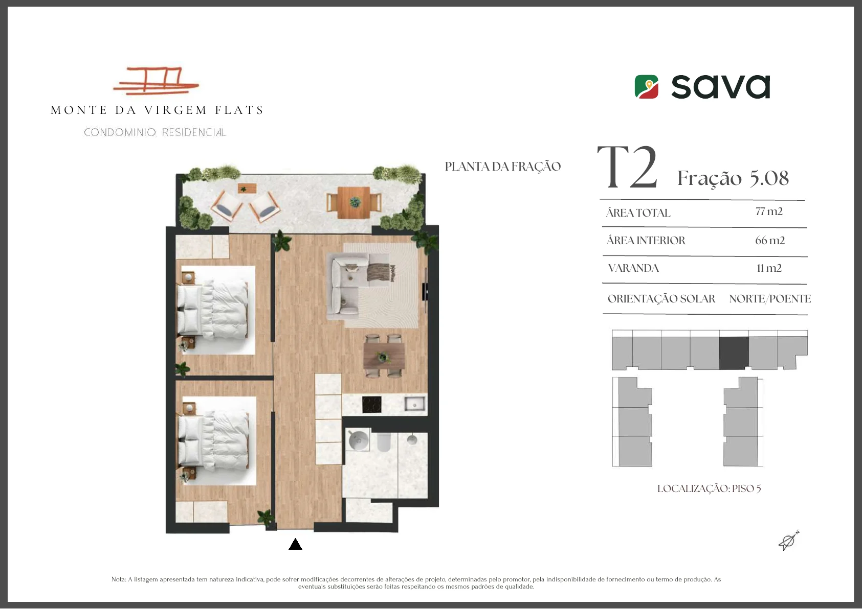 Planta T2 – Fração 5.08