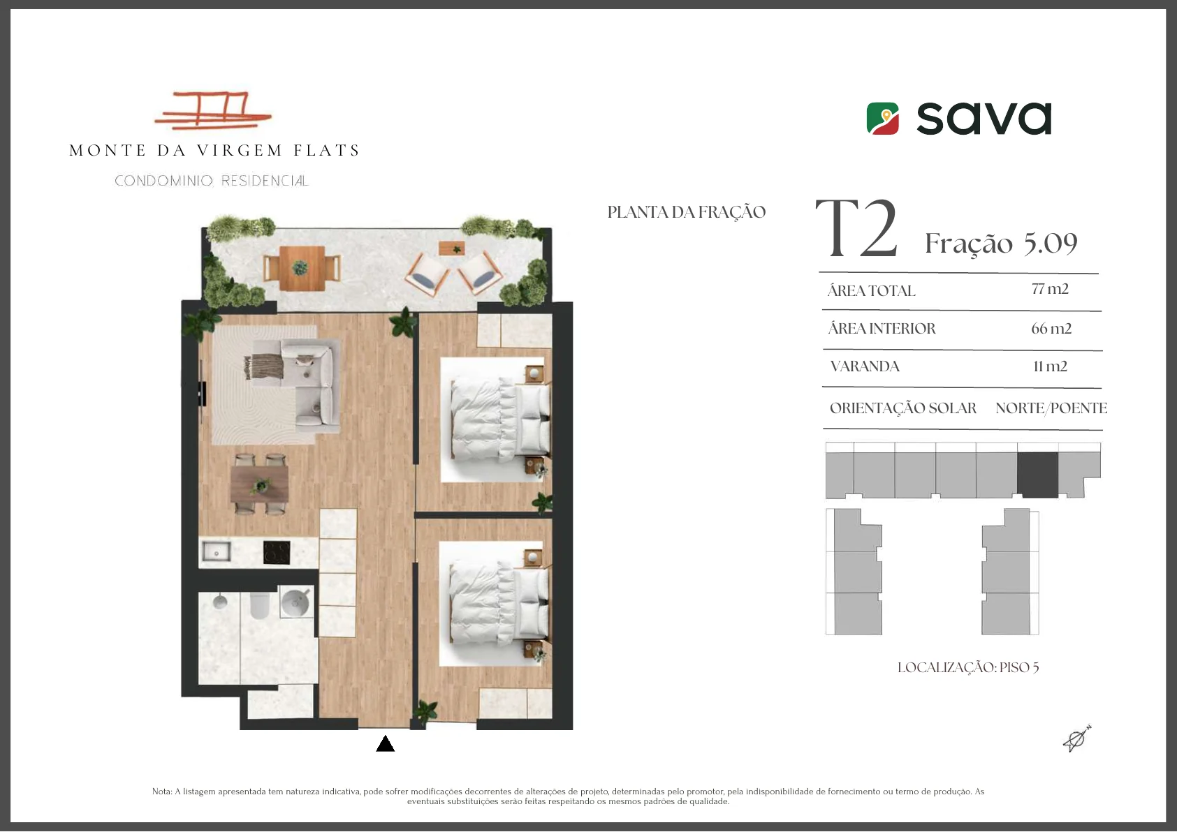 Planta T2 – Fração 5.09