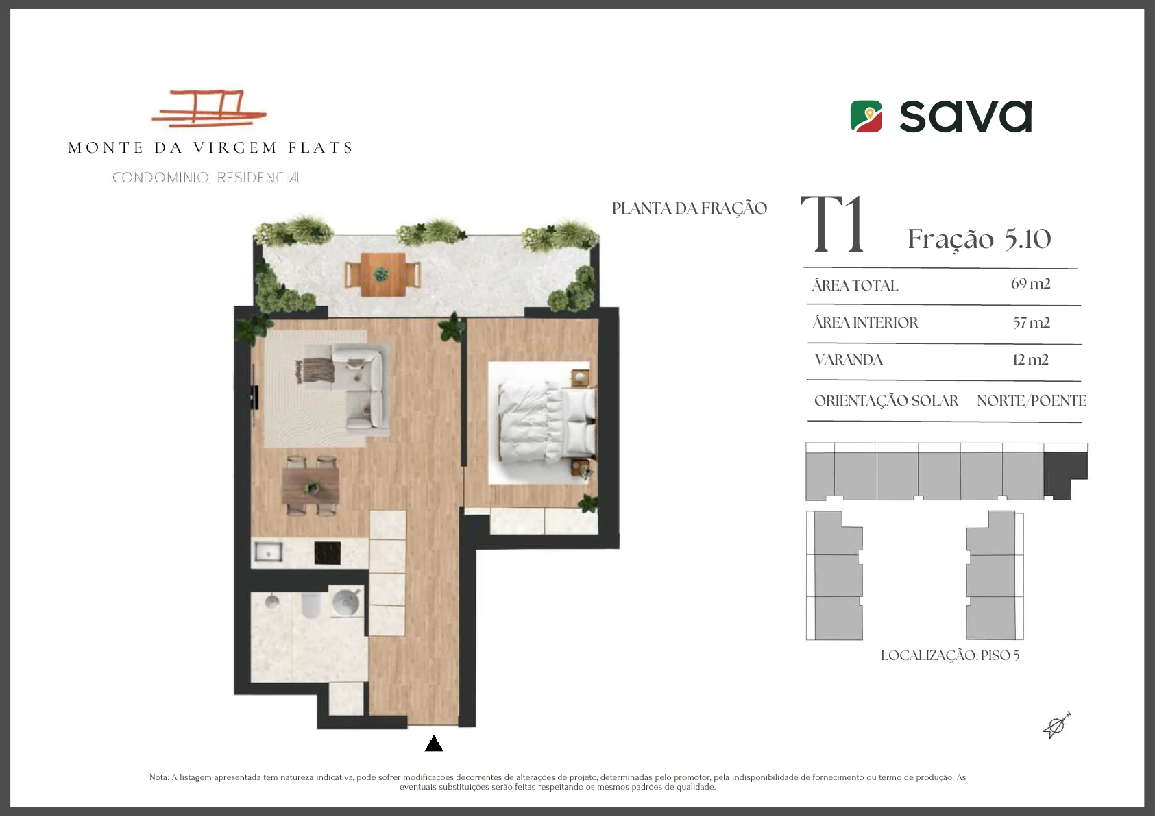 Planta T1 – Fração 5.10