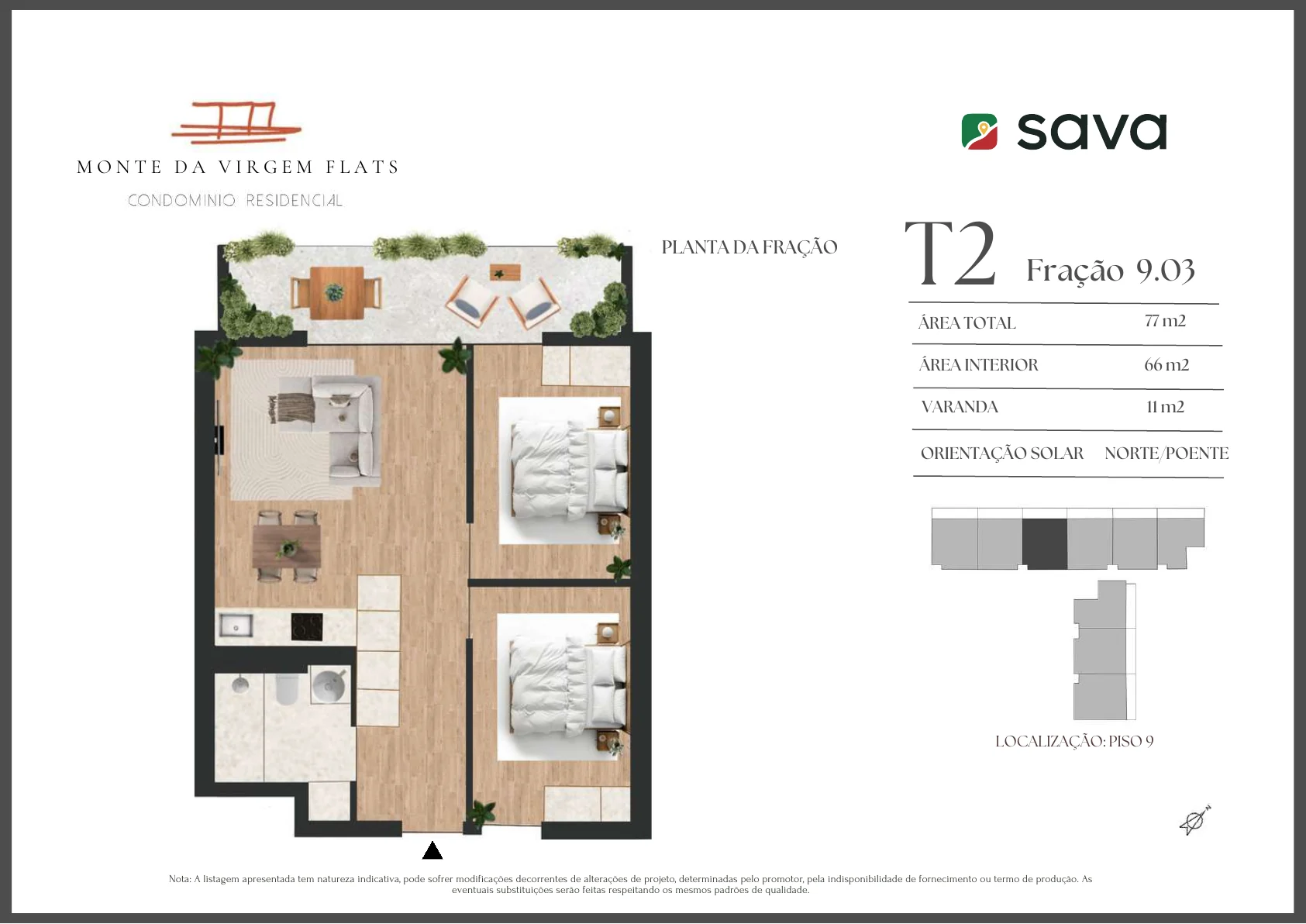 Planta T2 – Fração 9.03